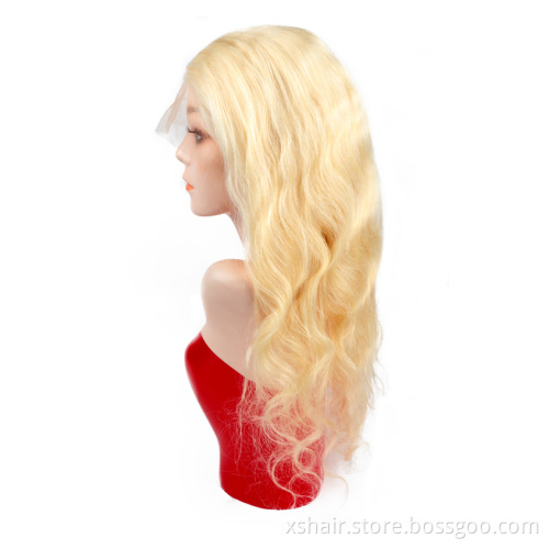 Hair Vendors Xuchang Factory Henan Factory 613 Ombre Virgin Body Wave Wavy Human Hair Lace Frontal Wigs Vendors